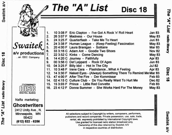 The "A" List Disc 18