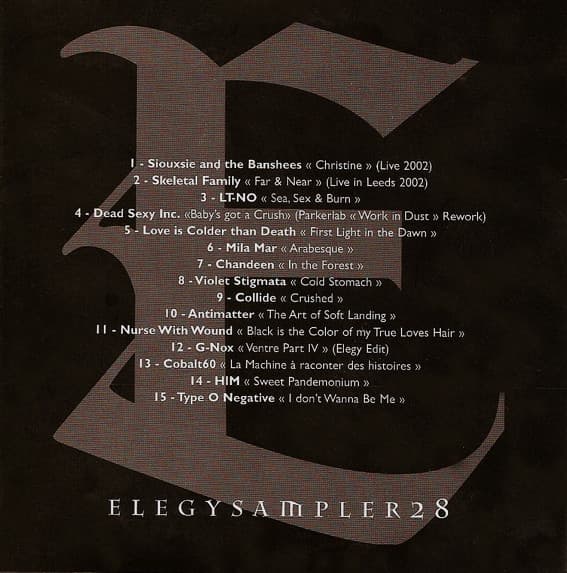 Elegy Sampler 28